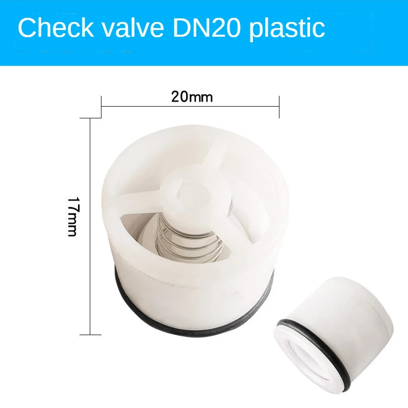 Plastic Spring Check Valve Core One-Way Non-Return 10 Pcs Check Valve Core Richie's DN20