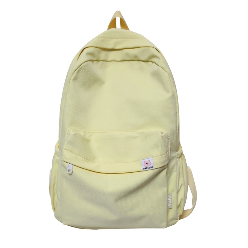 Waterproof Nylon Women's Backpack – Travel & School Bag Women's Backpack Richie's yellow 6866 China Mainland