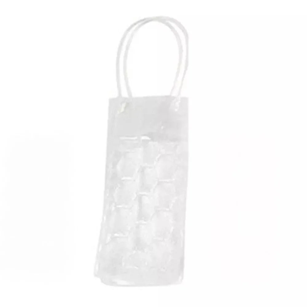 Portable PVC Wine Bottle Freezer Bag – Insulated Cooler Tote Bottle Cooler Bag Richie's Transparent