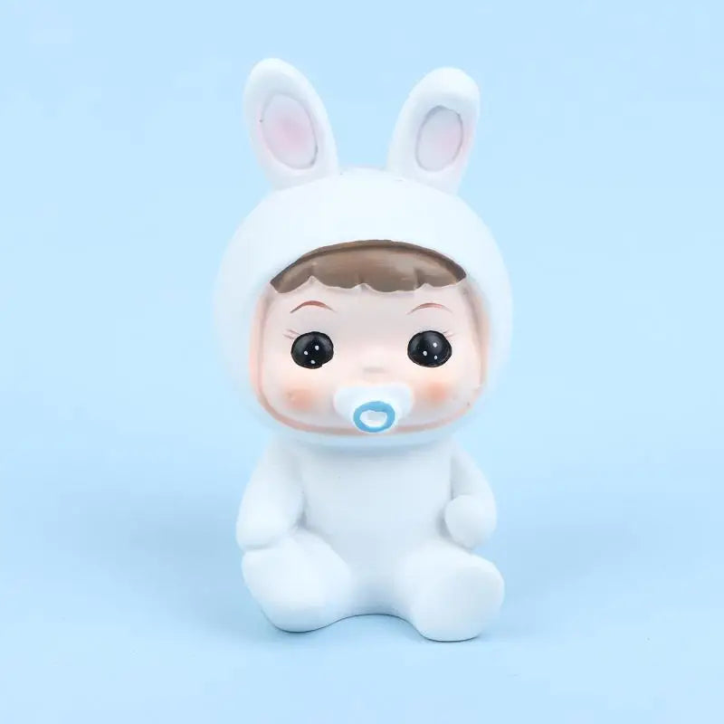 Girl Rabbit Cake Topper – Food Grade Kids Birthday Decor Cake Topper Richie's 02