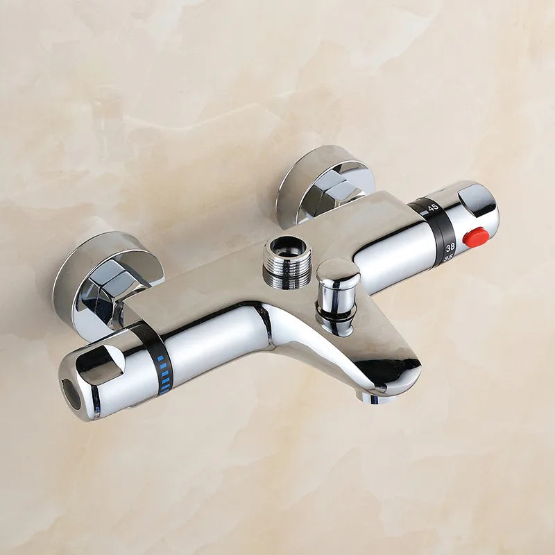 Brass Thermostatic Shower Faucet Concealed Mixing Valve Chrome Thermostatic Shower Faucet Richie's