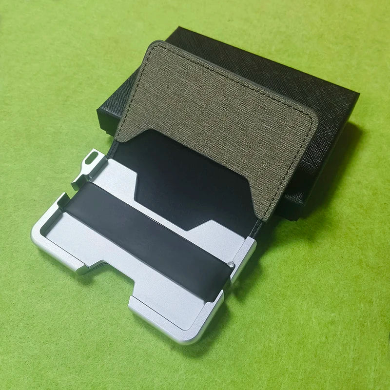 Zeeker Slim RFID Bifold Wallet for Men – Aluminum Money Clip Men's Bifold Wallet Richie's silvery 1