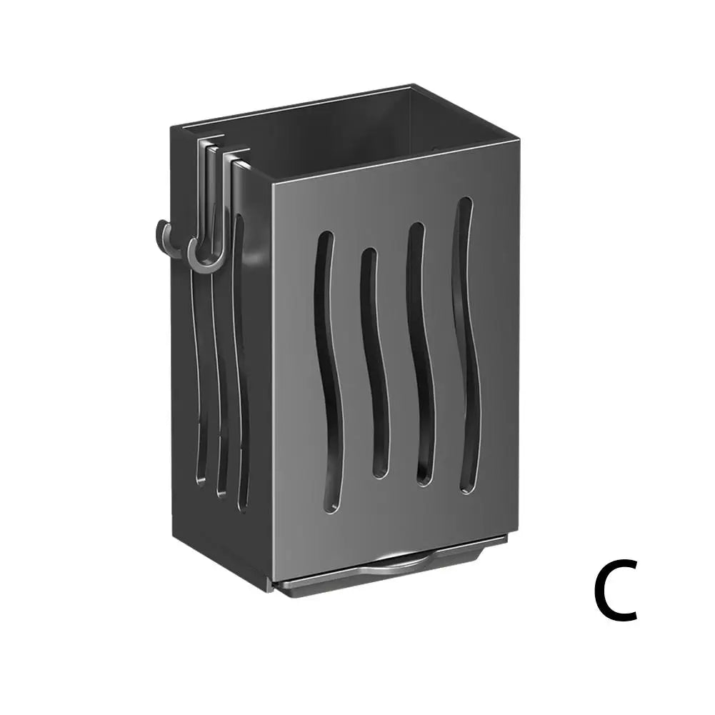 Wall Mounted Kitchen Utensil Rack & Chopstick Holder Kitchen Utensil Rack Richie's grey