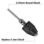 2Pcs Keyless Mini Drill Chuck Adapter 0.3–3.4mm Collet Converter Drill Chuck Adapter Richie's