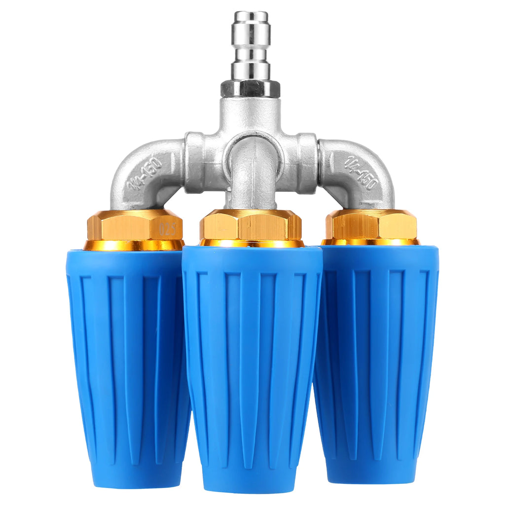 4-in-1 Rotating Turbo Nozzle 4000 PSI – 1/4" Quick Connect Pressure Washer Nozzle Richie's Quadruple Nozzle