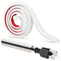 Floor Cable Cover Cord Management Channel 1M/3M PVC Wire Protector Cable Management Cover Richie's white 3M