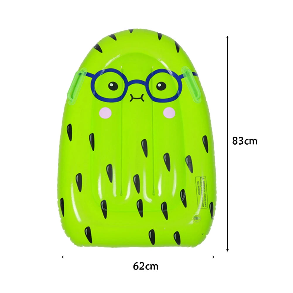 Kids Inflatable Floating Surfboard Pool Lounger | VAKIND Kids Pool Float Richie's Kiwifruit 83x62cm
