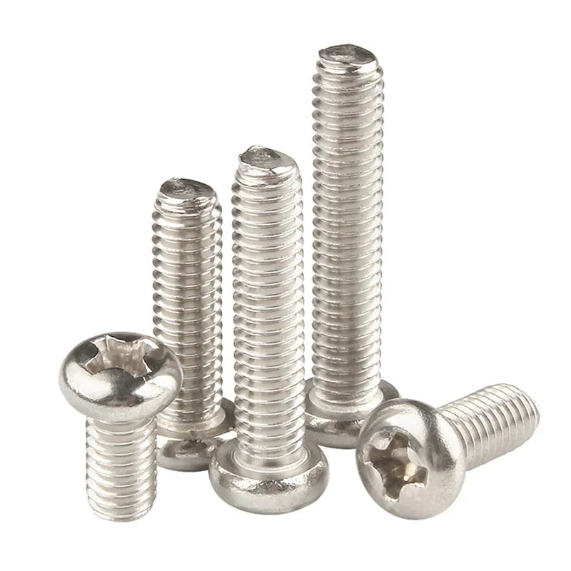 Nickel-Plated Phillips Pan Head Machine Screws M1–M6 Machine Screws Richie's