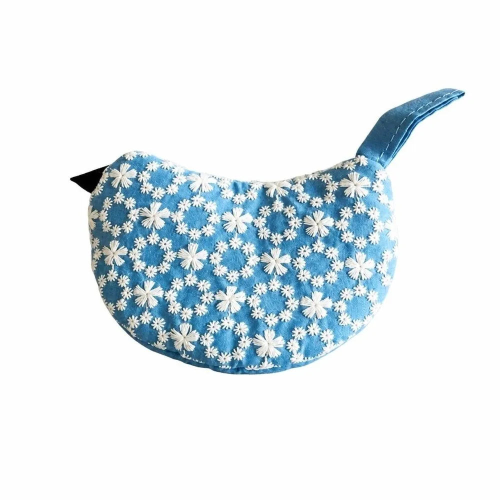 Japanese Bird Embroidered Pot Handle Cover – Heat Resistant Pot Handle Cover Richie's Blue-1pc