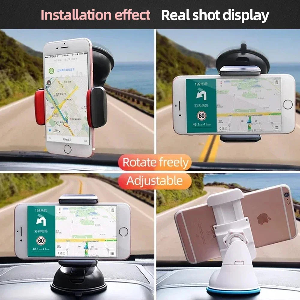FUCHU 360° Suction Cup Car Phone Mount – Universal Holder Car Phone Mount Richie's