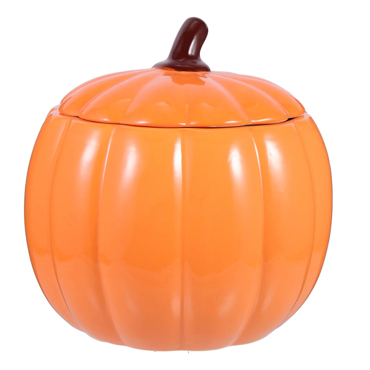 Pumpkin Ceramic Soup Bowl with Lid | Microwave & Oven Safe Ceramic Soup Bowl Richie's