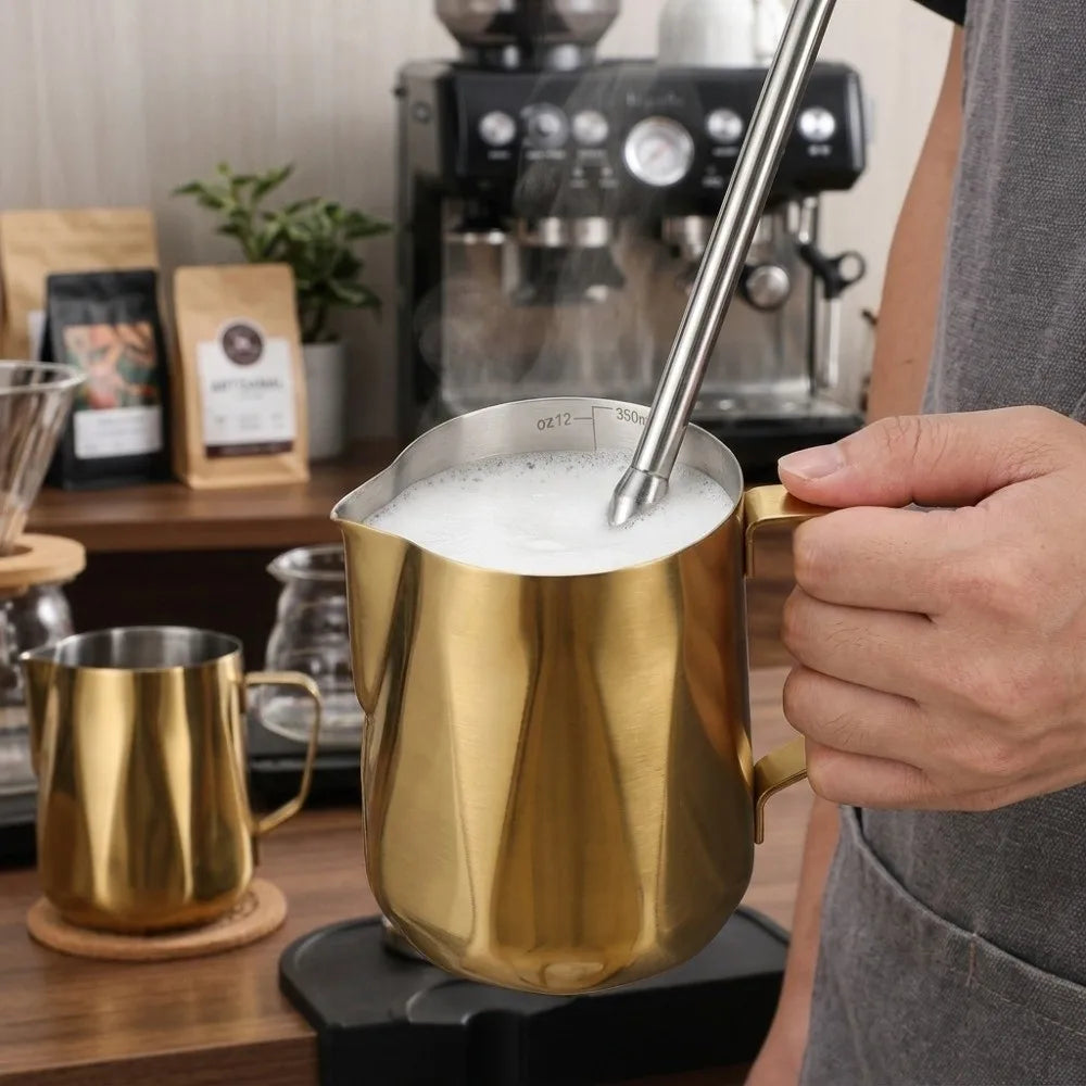 Stainless Steel Milk Frothing Pitcher 350ml | Latte Art Milk Frothing Pitcher Richie's