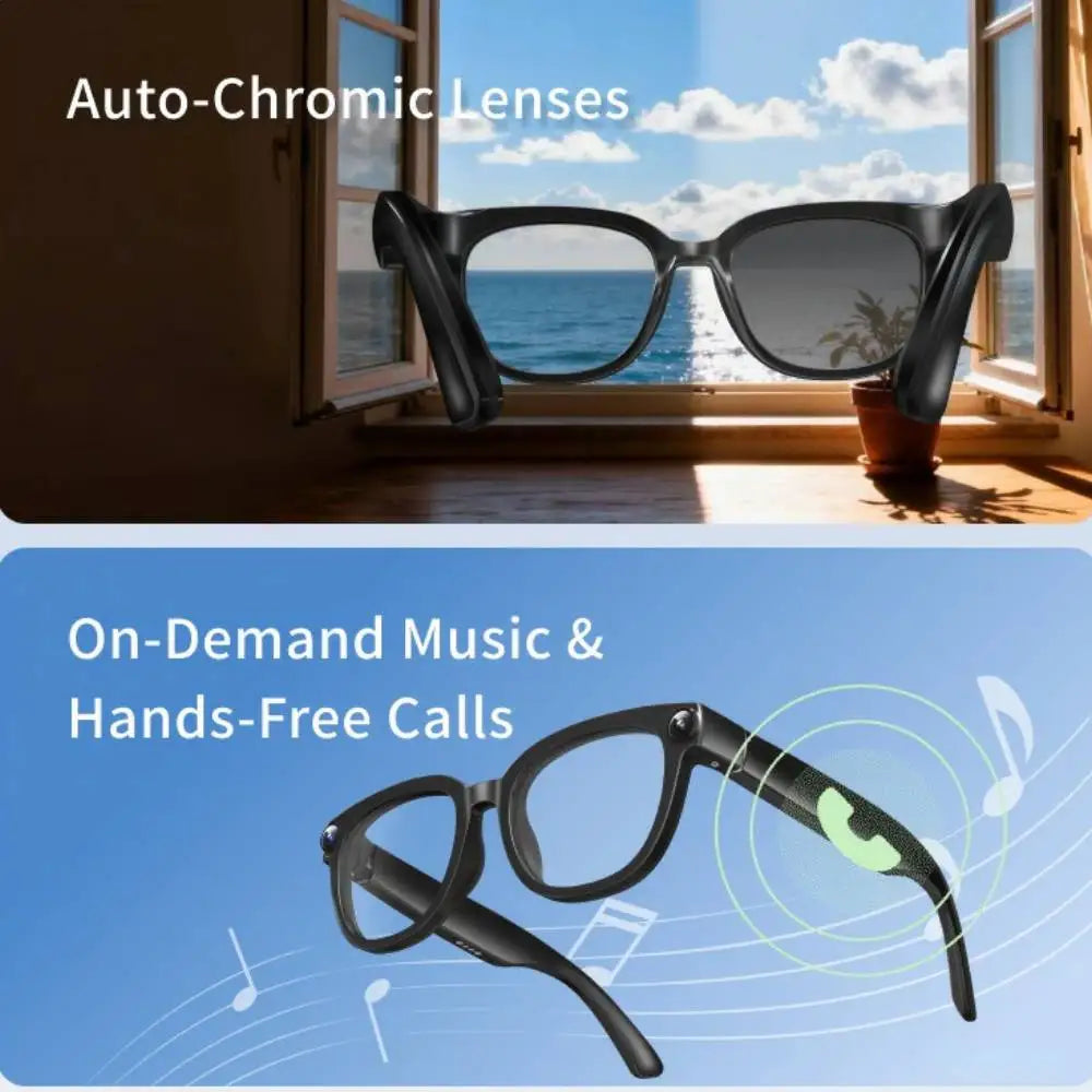 4K AI Smart Glasses – Camera, Translation & Calls | Black Smart Glasses Richie's