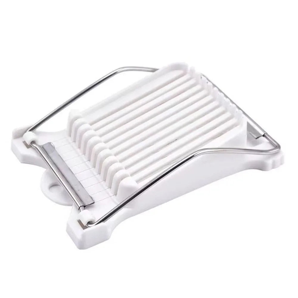 Stainless Steel Luncheon Meat & Egg Slicer – 11-Section Food Slicer Richie's White