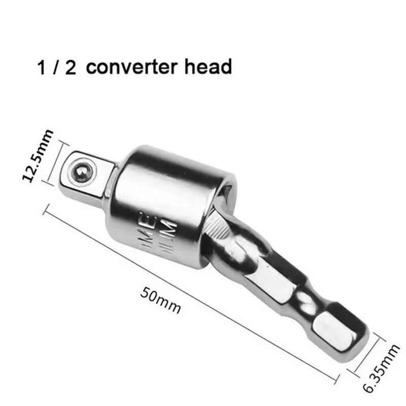 360° Rotatable Impact Driver Socket Adapter 1/4 3/8 Hex Socket Adapter Richie's