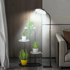 LED Floor Grow Light 6000K Full Spectrum, Stand & Auto Timer LED Grow Light Richie's UK Plug 6000K