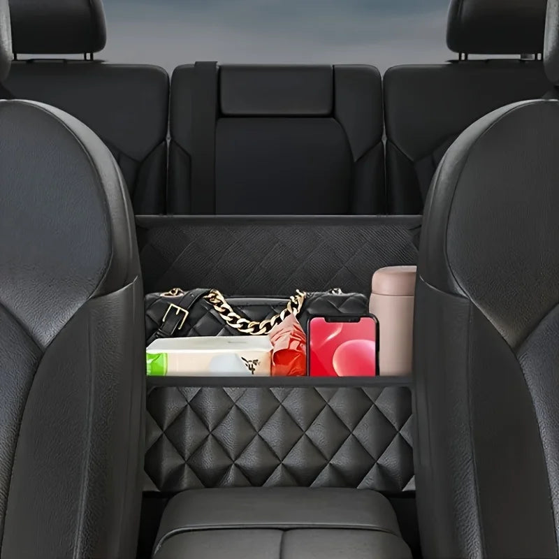Large Leather Car Seat Back Organizer – Storage Mesh Bag Car Seat Organizer Richie's