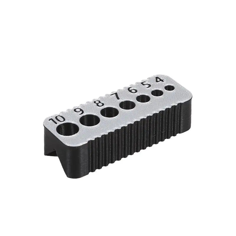 Precision Drill Guide Jig Block for 4–10mm Drill Bits | DIY Tool Drill Guide Jig Richie's Gray