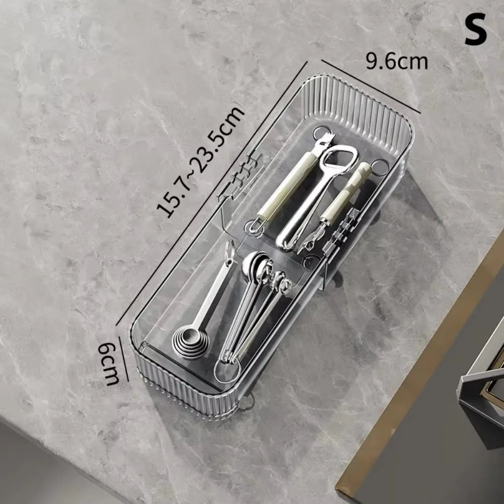 Expandable Drawer Organizer Tray – Adjustable Clear Divider Drawer Organizer Tray Richie's S