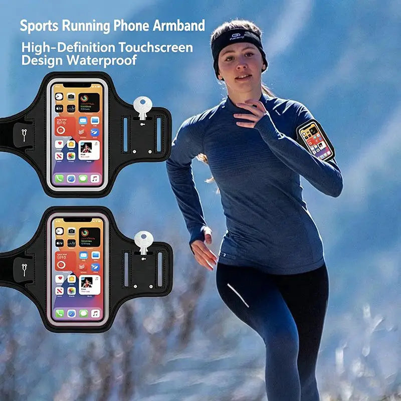 Running Sports Phone Armband for iPhone & Samsung Up to 7 Inches Phone Armband Case Richie's