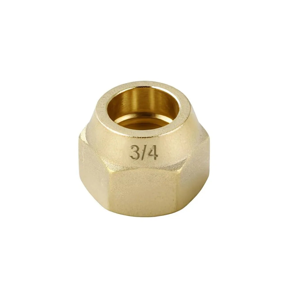 Brass Flare Nut Tube Fittings 1/8"–3/4" Air Conditioning Pipe Brass Flare Fitting Richie's 3-4-