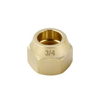 Brass Flare Nut Tube Fittings 1/8"–3/4" Air Conditioning Pipe Brass Flare Fitting Richie's 3-4-