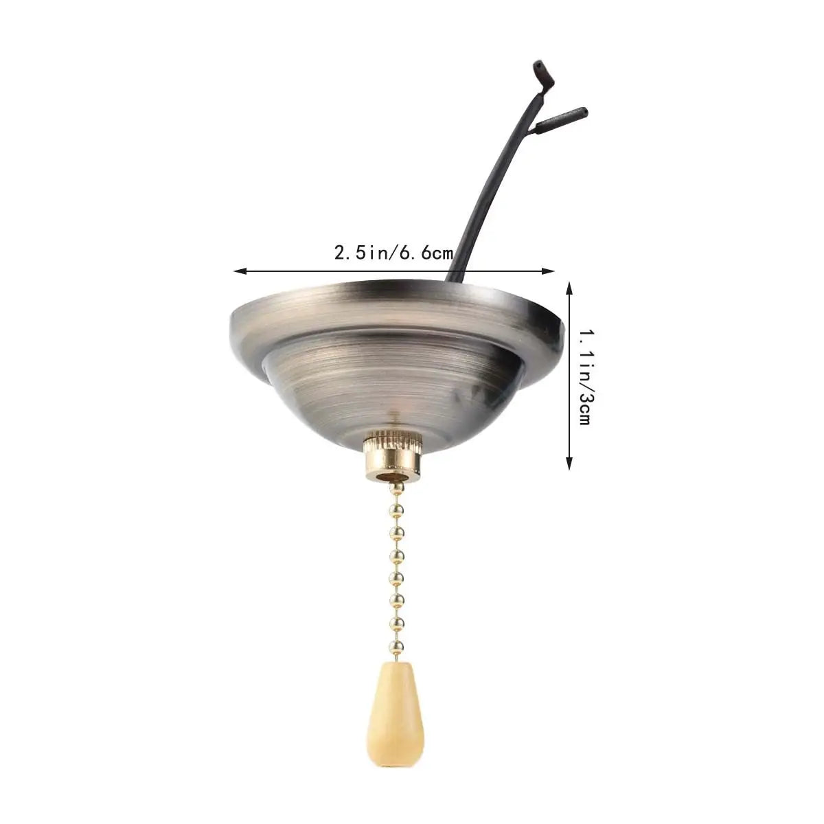 Vintage Iron Ceiling Fan Pull Chain Set – Light & Fan Pulls Fan Pull Chain Set Richie's Silver