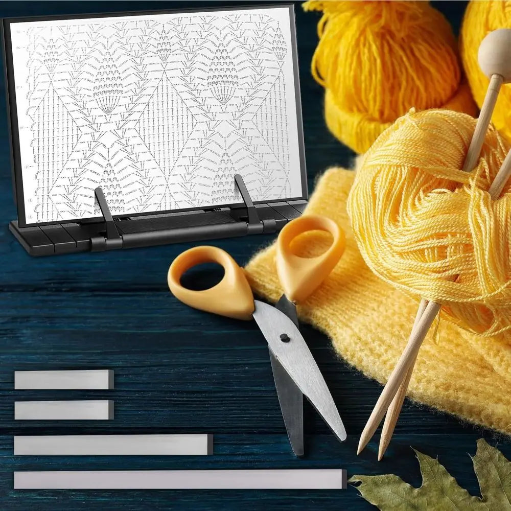 Foldable Knitting Pattern Holder with 4 Magnets | Chart Keeper Knitting Pattern Holder Richie's