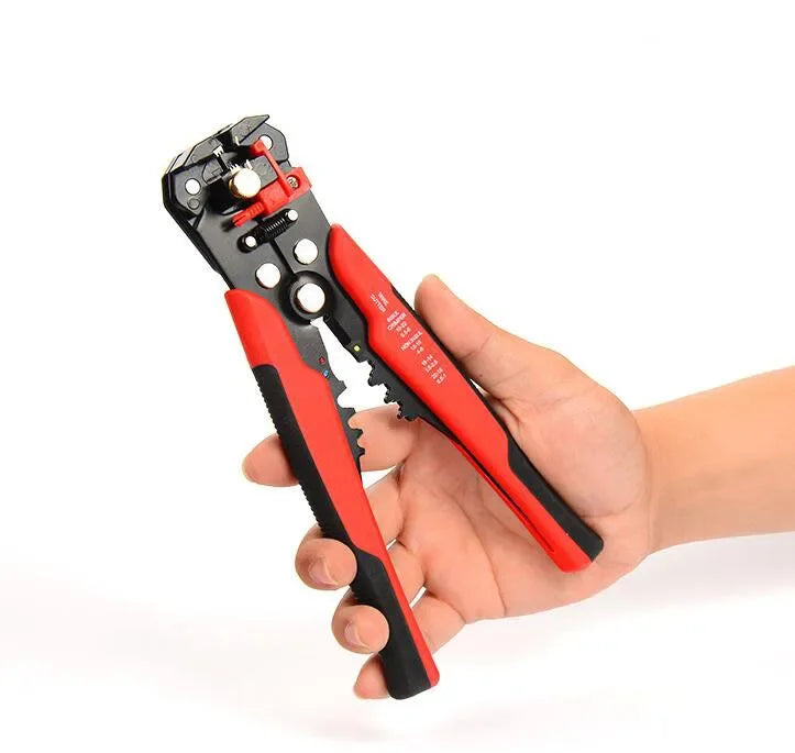 TOTNEND Wire Stripper Crimper & Cable Cutter Pliers 10-24 AWG Wire Stripper Pliers Richie's Red