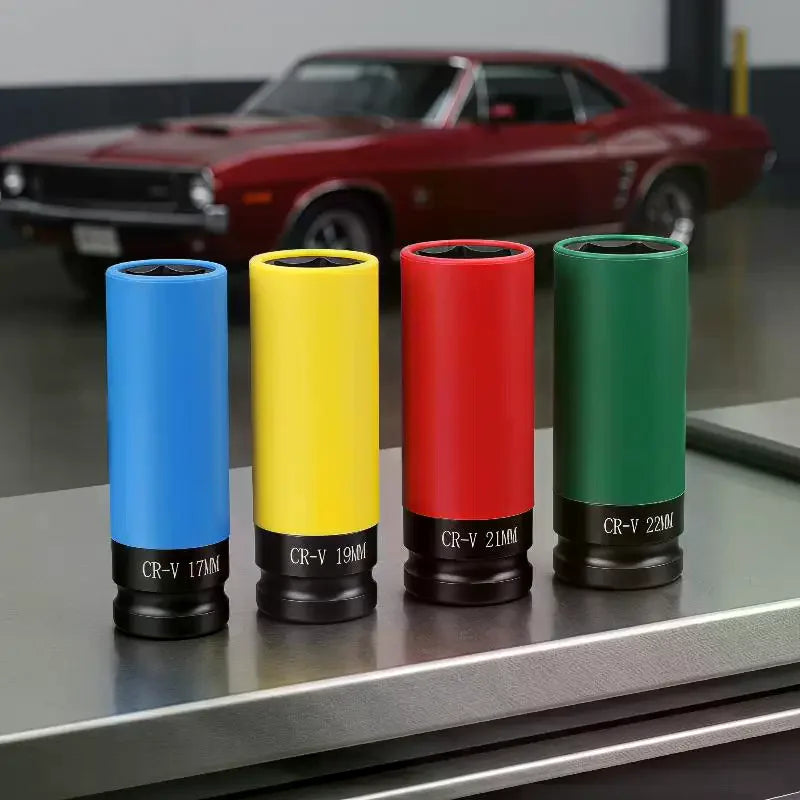 1/2" Drive Wheel Protector Socket CR-V Steel 17–22mm Impact Socket Tool Richie's
