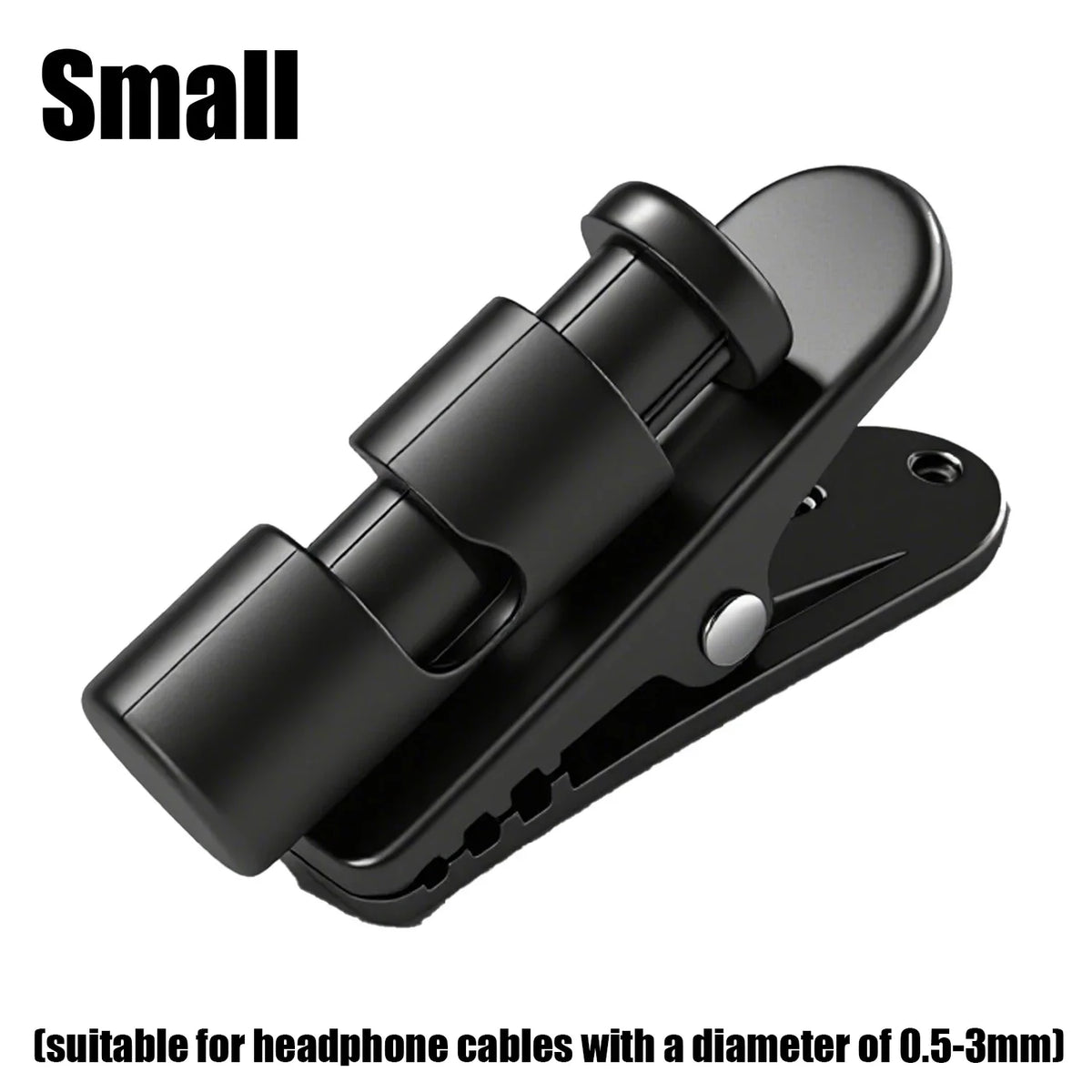 360° Rotatable Headphone Cable Clip Earphone Winder Clamp Headphone Cable Clip Richie's Small Clip B