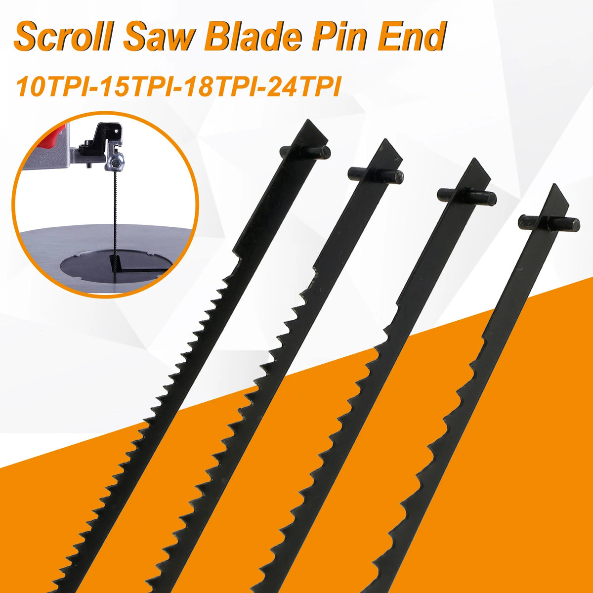 5" Pin End Scroll Saw Blades – Carbon Steel Multi-TPI Set Scroll Saw Blades Richie's