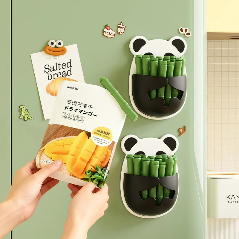 12-Piece Large Sealing Clips with Panda Storage Box Food Sealing Clips Richie's