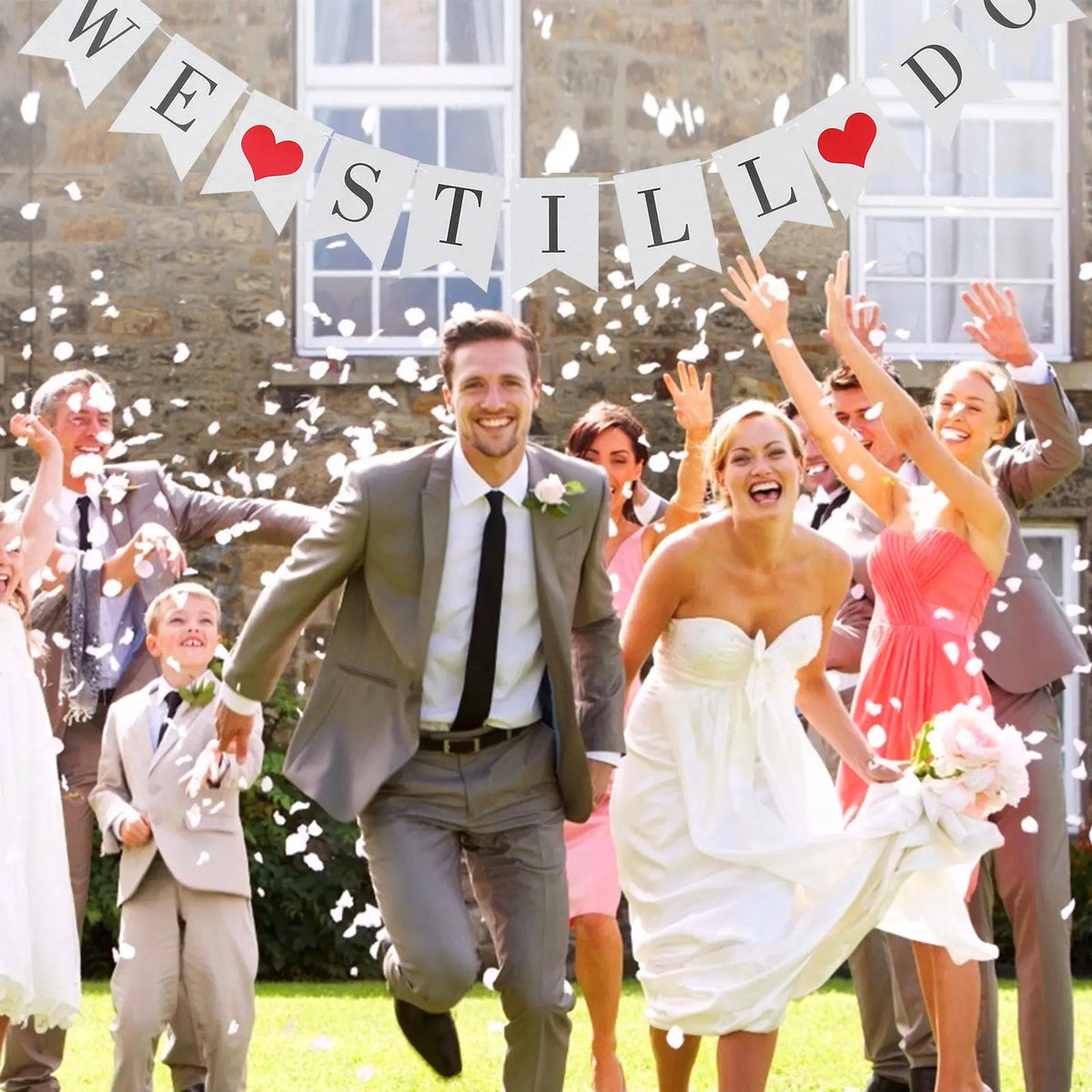 "We Still Do" Swallowtail Paper Banner – Wedding Anniversary Party Bunting Banner Richie's