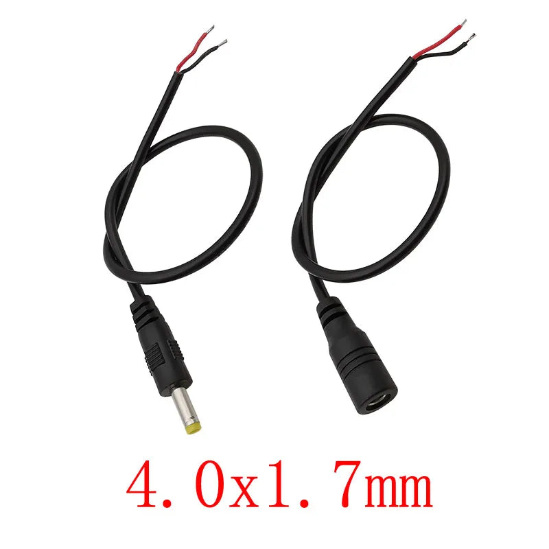 4.0x1.7mm DC Male Female Power Connector Cable – CCTV & LED DC Power Connector Richie's