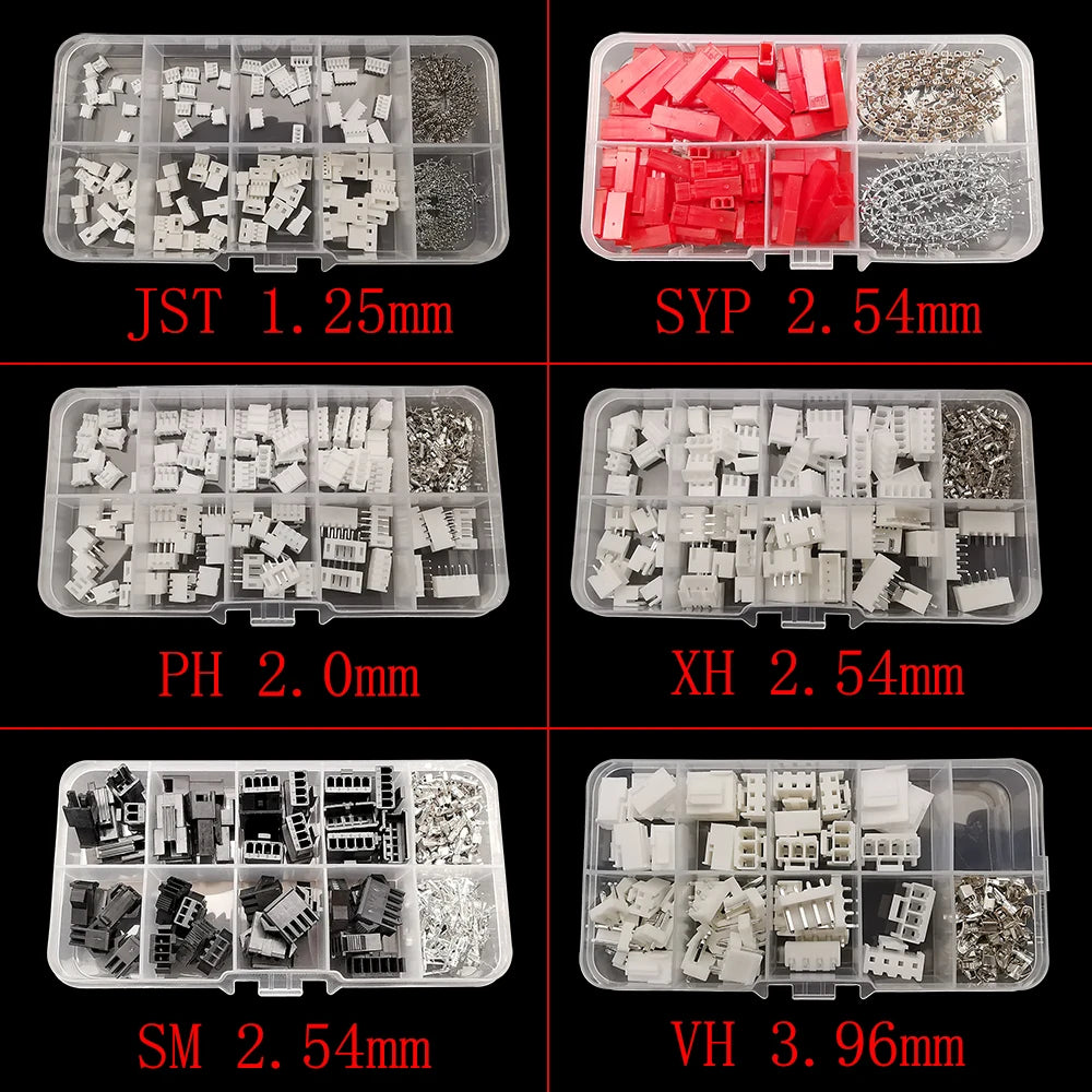 JST Connector Kit – Multi-Pitch Male & Female Housing Terminal Set Connector Terminal Kit Richie's