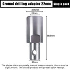 Earth Auger Adapter – 4 Interface Types, Round & Hex Handle Auger Drill Adapter Richie's 07-M22