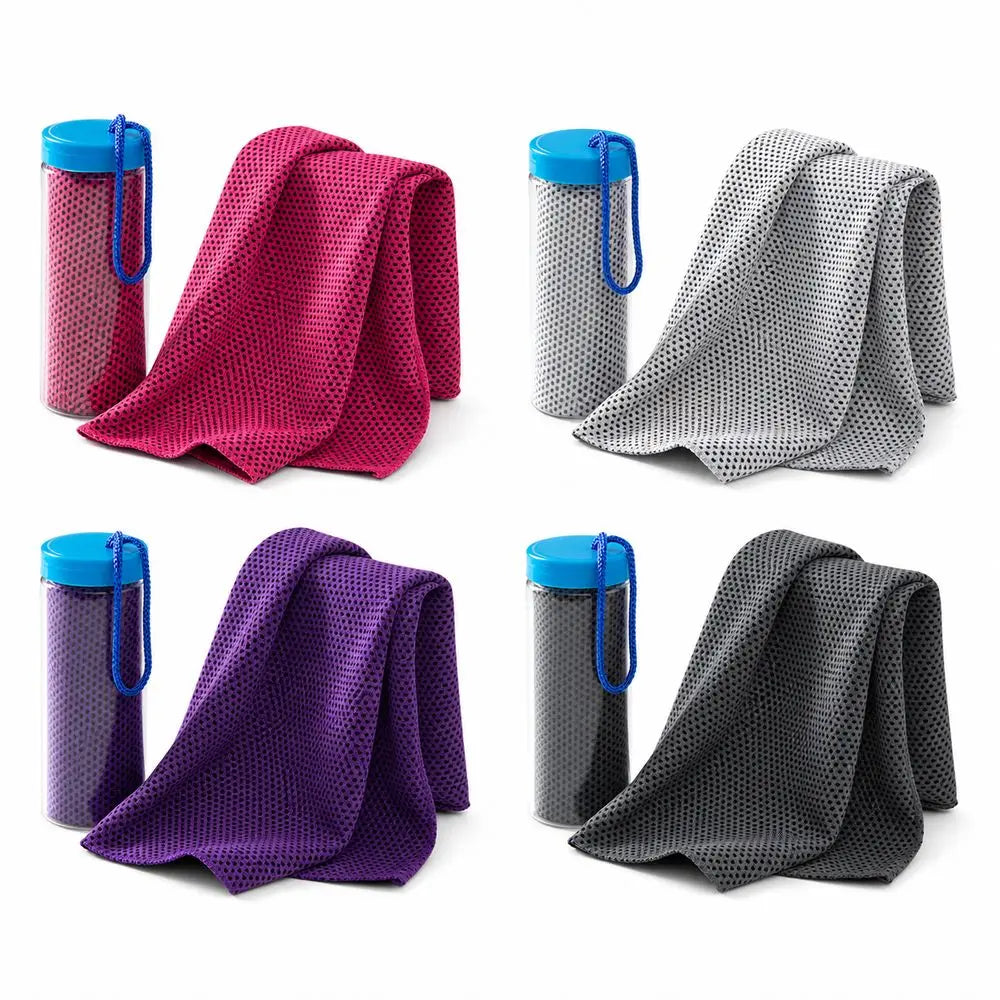 Cooling Sports Towel with Storage Bottle – Quick Dry Mesh Cooling Sports Towel Richie's