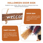 Halloween Witch Welcome Hanging Door Sign Wall Décor Pendant Halloween Door Sign Richie's