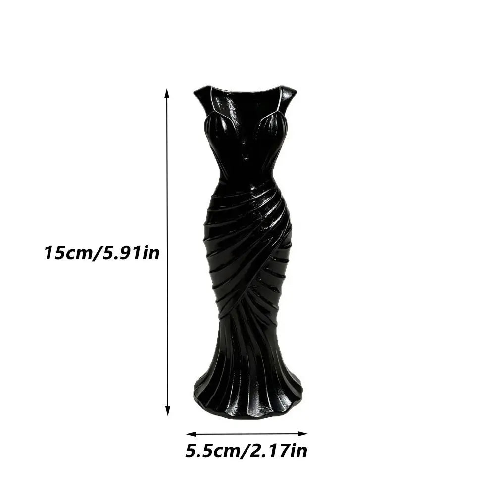 3D Printed Gown-Shaped Flower Vase | Elegant Dress Design Decorative Vase Richie's
