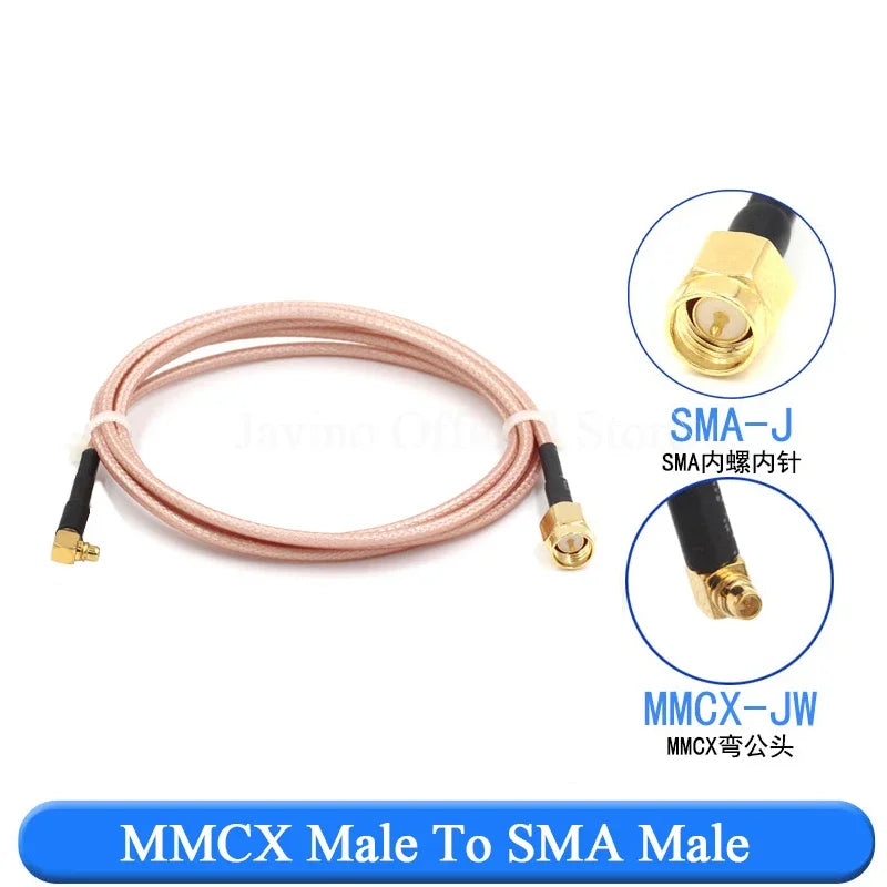 RF Coax Extension Cable BNC SMA MMCX SMB RG316 Adapter Coaxial RF Cable Richie's MMCX-JW To SMA-J 50CM 1PCS