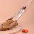 Non-Stick BBQ Grilling Tongs – Stainless Steel & Walnut Wood BBQ Grilling Tongs Richie's