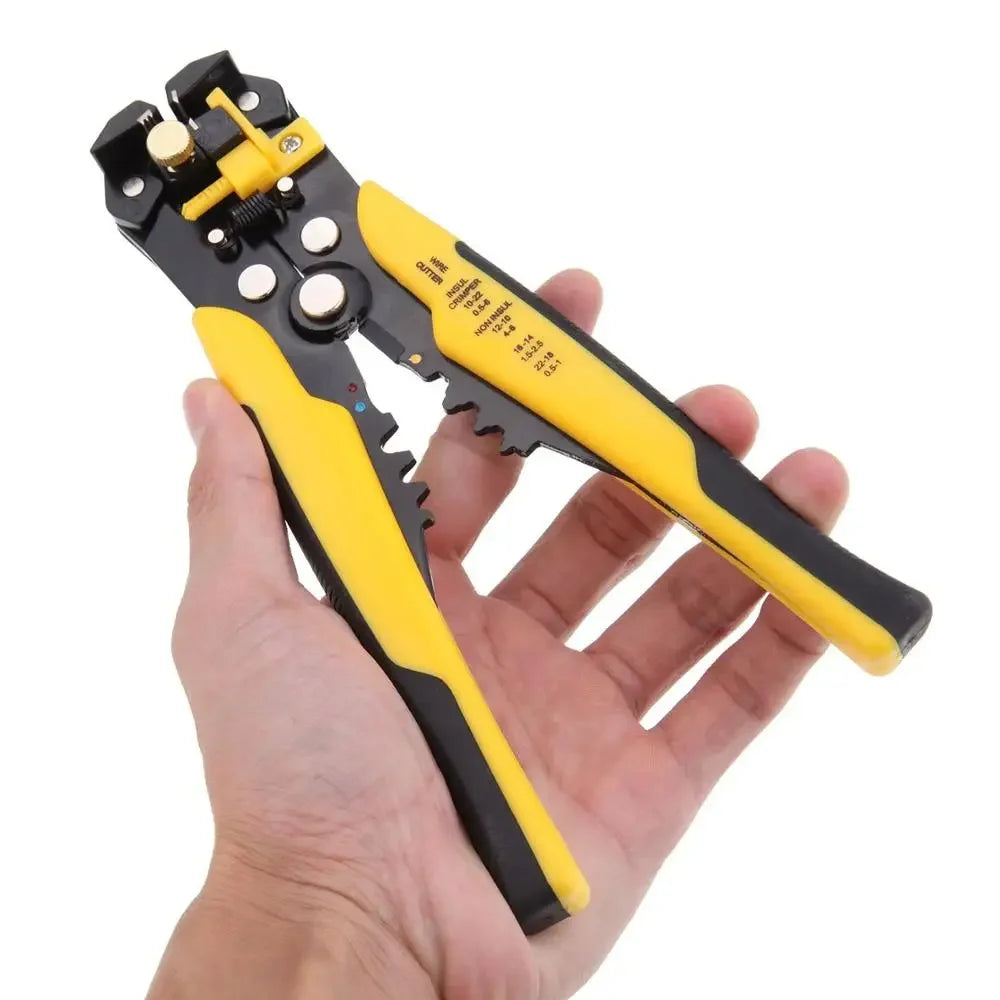 TOTNEND Wire Stripper Crimper & Cable Cutter Pliers 10-24 AWG Wire Stripper Pliers Richie's Yellow