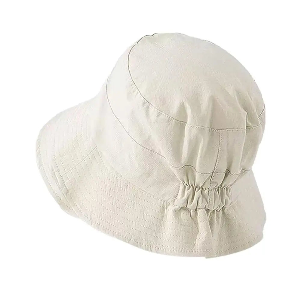 UPF 50+ Wide Brim Bucket Hat – UV Sun Protection, Quick Dry Wide Brim Sun Hat Richie's White