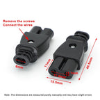 C8 Male Socket & C7 Female Plug Set | AC 250V 2.5A Figure-8 Power Connector Set Richie's