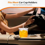 600ml Ribbed Glass Tumbler with Lid & Straw | Reusable Cup Glass Tumbler Set Richie's
