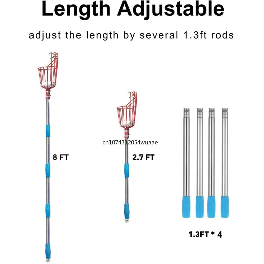 TOTNEND Metal Fruit Picker Set with Adjustable Depth Basket Fruit Picker Tool Richie's