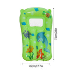 Kids Inflatable Floating Surfboard Pool Lounger | VAKIND Kids Pool Float Richie's Green 45x71cm