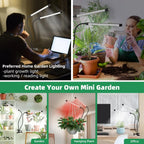 USB Clip-On LED Grow Light with 3/9/12Hr Timer – Indoor Plants LED Grow Light Richie's