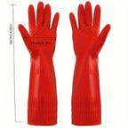 Thick Latex Dishwashing Gloves Extended Cuff | Kitchen Cleaning Household Cleaning Gloves Richie's